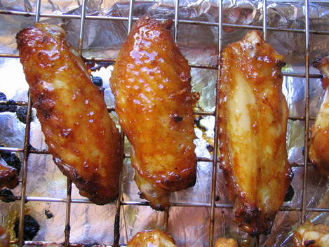 Chicken Wings aux pices et  la gele de pommes